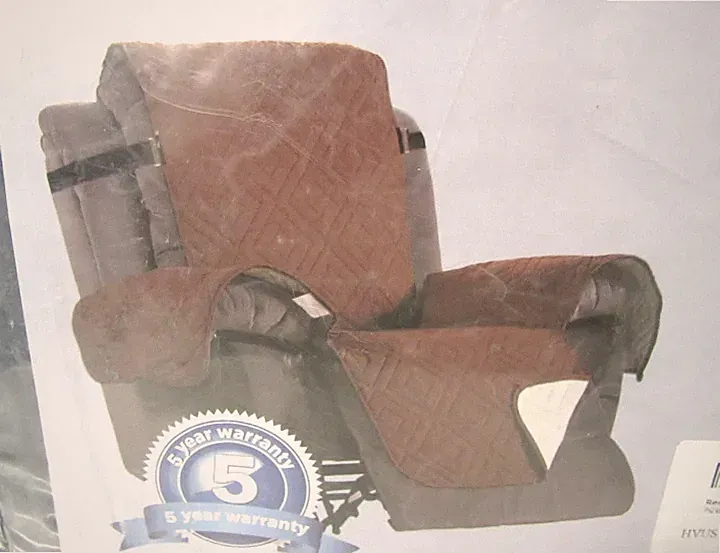 H.VERSAILTEX PREMIUM RECLINER Chair Cover 30", Black/ Grey New in Package