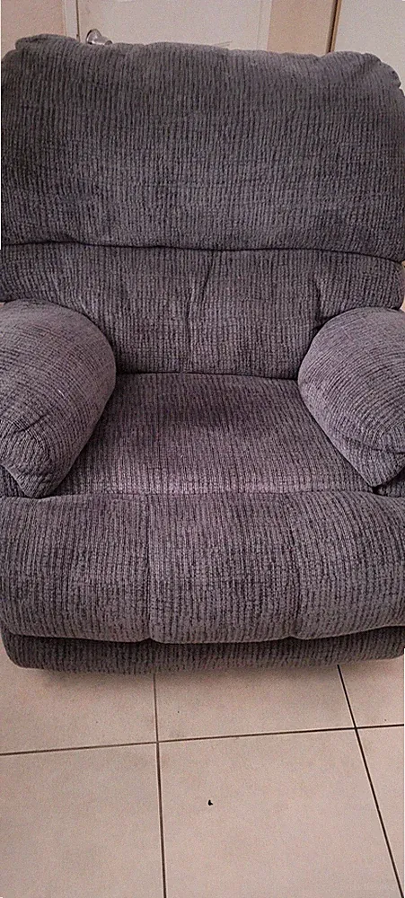 Set of 2 Plush Gray Recliners – Ultra Comfortable & Gently Used