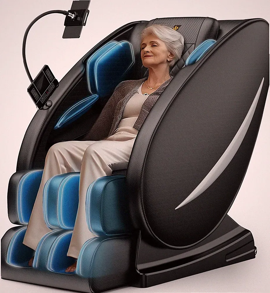 Zero Gravity Full Body Massage Chair Recliner W/Heat Air Compression 5 Auto Mode
